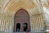 The church portal, Cistercian monastery of Alcobaça, Portugal.