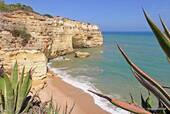 Landscape of the Algarve coast, Portugal.