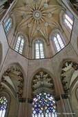 The church's dome, inside view, Batalha, Portugal.