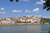 The city from the Rio Mondego, Coimbra, Portugal.
