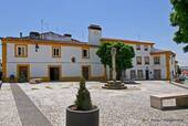 Praça do Município in Crato, Portugal.