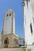 Bell tower of the church of Santa Maria, Estremoz, Portugal.