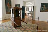 Sedan Chair, Palace of the Dukes of Cadaval, Évora, Portugal.