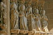 Representation of the Apostles on the gantry, fourteenth century Cathedral of Évora, Portugal.