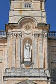 Large statue of the Immaculate Heart of Mary, carved by Father Thomas McGlynn, Fátima, Portugal.