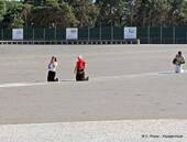 Kneeling pilgrims Fátima, Portugal.