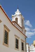 The bell tower of the church of San Antonio, Lagos, Portugal.