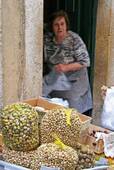 The snails bags to taste, Alfama, Lisbon, Portugal.