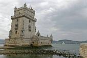 The Tower of Belém, Lisbon, Portugal.
