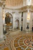 The interior of the Pantheon of Santa Engracia, Lisbon, Portugal.