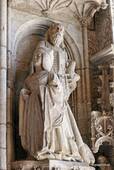 Statue of Dona Maria and St. John the Baptist Monastery Jerónimos, Lisbon, Portugal.