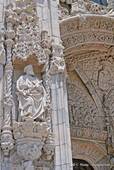 Detail of the south gate, back Jerónimos Monastery, Lisbon, Portugal.