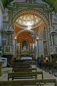The nave of the church of Nossa Senhora, Nazaré, Portugal.