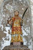 Polychrome statue, Chapel of Our Lady of Grace, Sagres, Portugal.