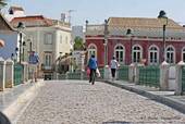 Passage of the Roman Bridge, Rio Gilao, Tavira, Portugal.