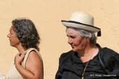 Female faces, Tavira, Portugal.