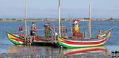 The fishermen and their boats, Torreira, Portugal.