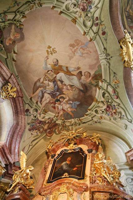 Décor et peintures, Église Saint-Nicolas (Kostel sv. Mikuláše), Malá Strana - Prague, Czech Republic