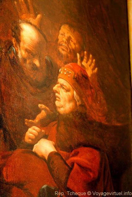 Fragment de fresque, Église Saint-Nicolas (Kostel sv. Mikuláše), Malá Strana - Prague, Czech Republic