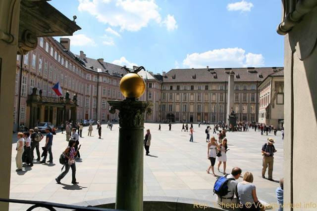 Hradcany, la troisième Cour du château Royal, (Prazsky Hrad) - Prague, Czech Republic