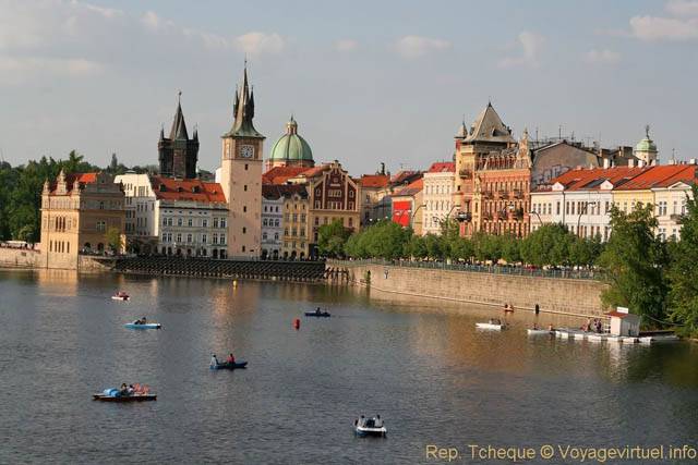 Panorama Karlovy Lazne Novotneho Lavka - Prague, Czech Republic