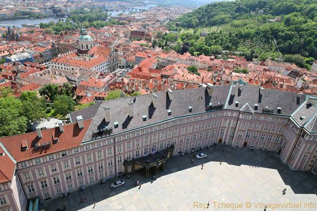 Panorama sur château et Malá Strana depuis Saint Guy - Prague, Czech Republic