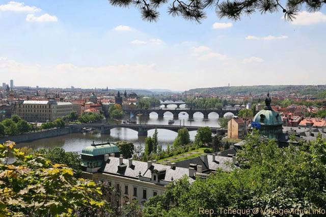 Point de vue depuis Letenske Sady - Prague, Czech Republic