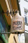 L'enseigne du Palirna, Hastalska, Prague, Czech Republic.
