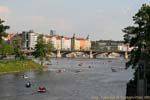 Le pont Jirásek (Jiraskuv Most), Prague, Czech Republic.