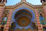 Entre art nouveau et style mauresque, la Synagogue jubilaire, (Jubilejní synagoga), Jeruzalemska, Prague, Czech Republic.