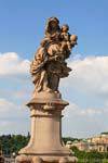 Karluv Most, statue de Sainte Anne, Brokoff, Pont Charles, Prague, Czech Republic.