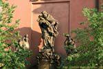 Národní, statuaire de Joanni Nepomuceno, église Voršily, Prague, Czech Republic.