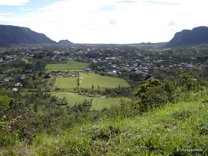 Panorama over the village, Plain of Palmistes - Reunion