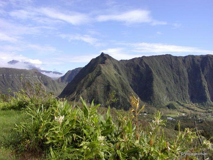 View of the Piton des Neiges massif from Bellevue neck - Reunion