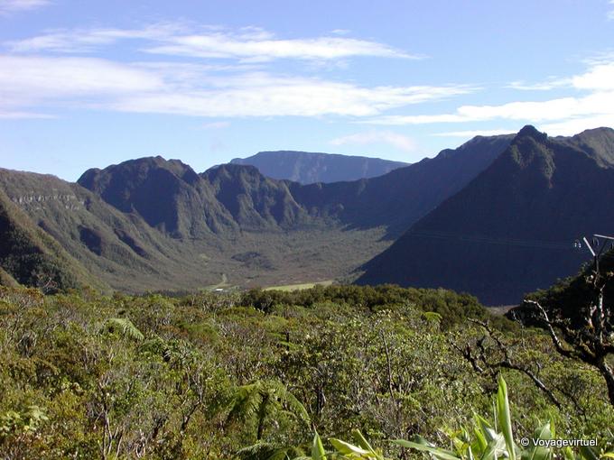 Volcano Valley view from the Palmiste - Reunion