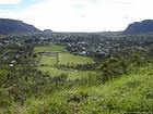 Panorama over the village, Plain of Palmistes, Reunion.