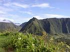 View of the Piton des Neiges massif from Bellevue neck, Reunion.