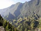 Mist on the cliffs, Cilaos, Reunion.