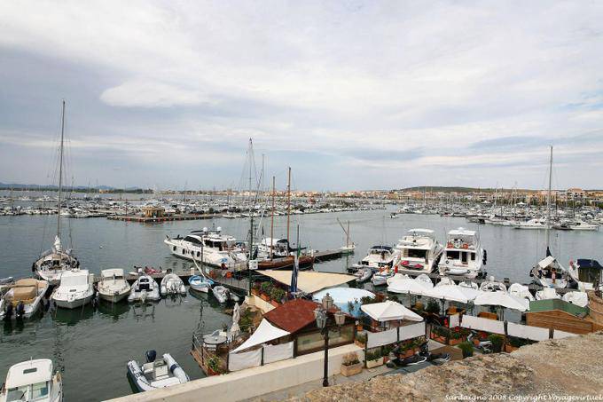 Alghero, the harbor view from the bastione della Maddalena - Sardinia