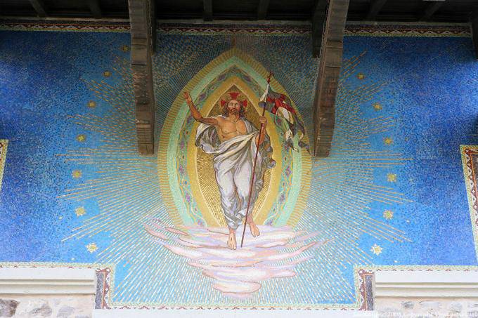 Painting of Christ, Church of the Cristo Redentore, Arborea - Sardinia
