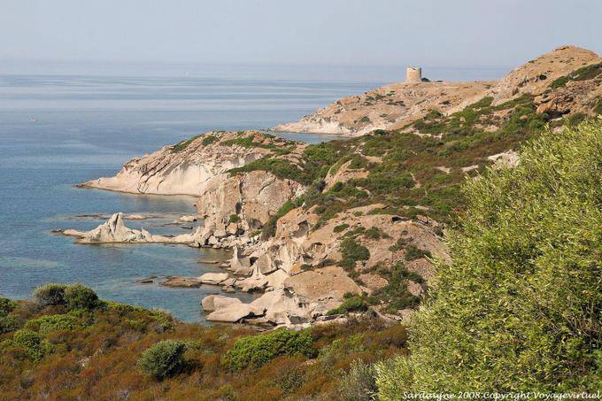 La Torre Argentina on the coast around Bosa - Sardinia
