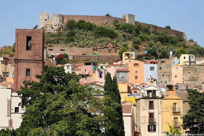 Bosa, the Cathedral and Fort Malaspina - Sardinia