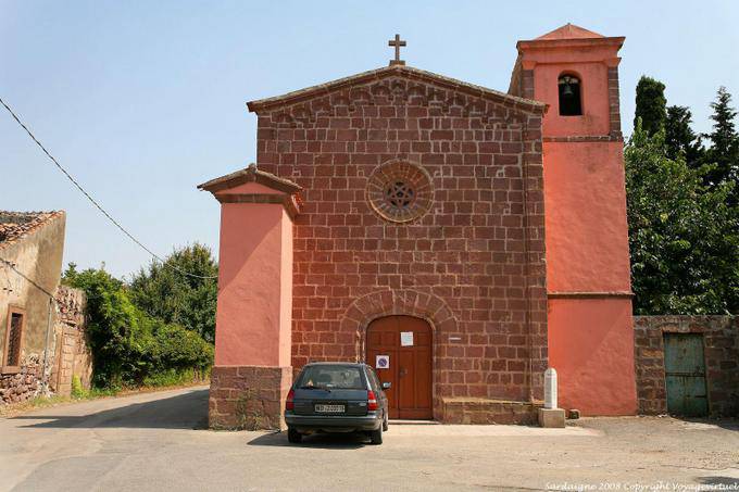 Bosa, Red Church of Sant'Antonio Extramuros - Sardinia