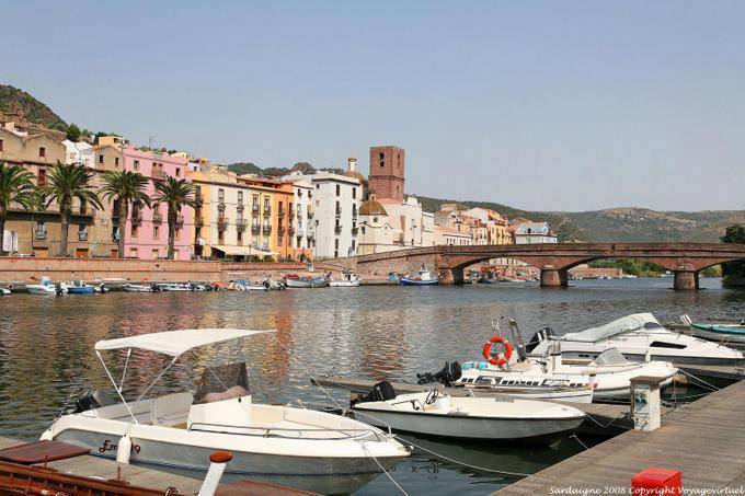 Bosa, Old Bridge viewed from Lungo Temo Emilio Sherer - Sardinia
