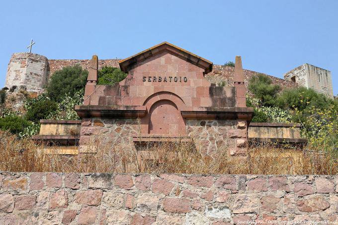 Bosa, Serbatoio monument under the Malaspina Castle - Sardinia