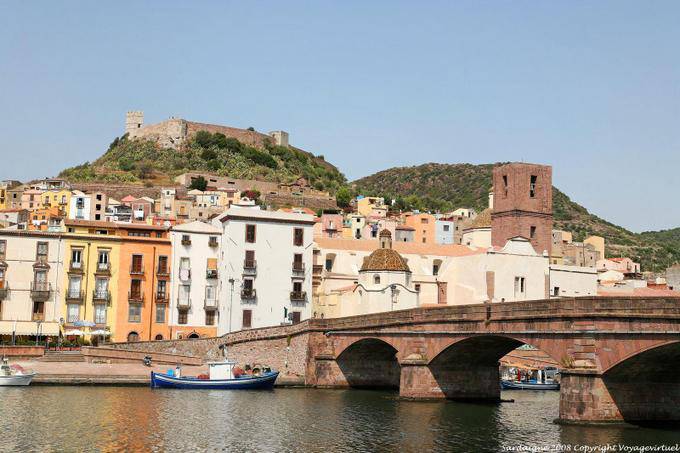 Bosa, Ponte Vecchio, Cathedral and Castle - Sardinia