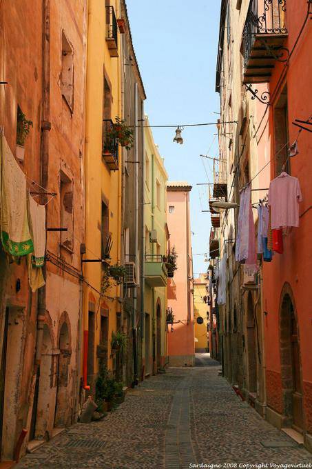 Bosa, via Santa Croce - Sardinia
