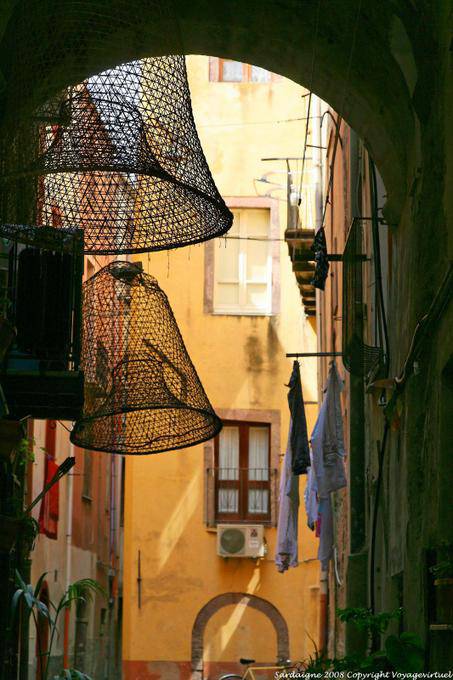 Bosa, via Santa Croce, the fishing traps - Sardinia