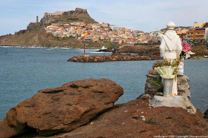 Castelsardo, view from the isolotto Frigiano - Sardinia