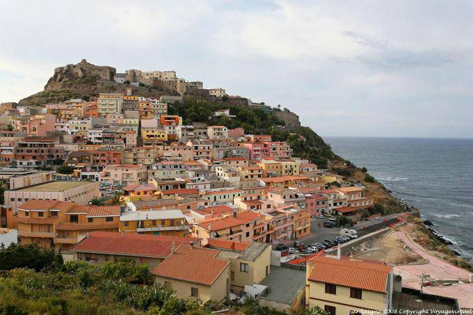 Castelsardo, panorama view from the north - Sardinia